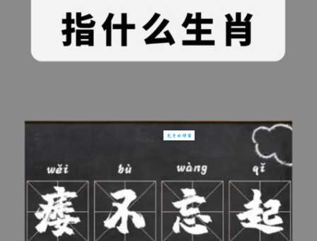 痿不忘起打一最准确生肖是什么动物？