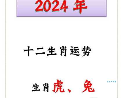 鸿运当头的最佳生肖是哪个？这几个生肖2024年好运连连！