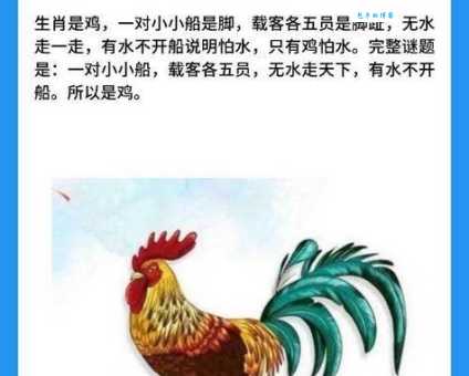 呆若木鸡是哪个生肖？简单易懂的生肖谜题