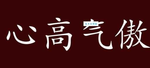 气傲心高是什么意思及出处？深入解读成语气傲心高