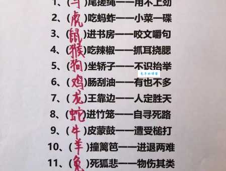 木已成舟是哪个生肖？深度解析成语与动物的联系