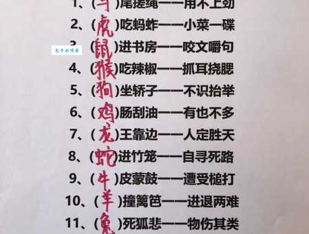 穷途末路指的是什么生肖？趣味生肖谜题