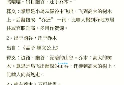 尺树寸泓是什么意思？解析成语含义并举一反三