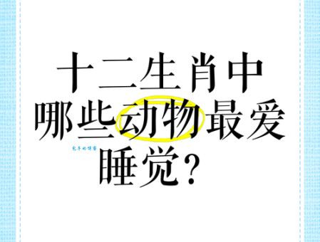 夜眠成梦是什么生肖？揭秘隐藏的生肖动物！