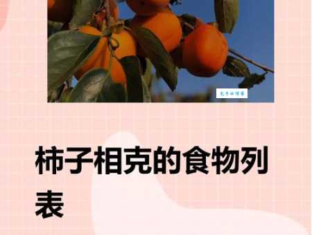 柿子与哪些食物相克？吃柿子后不能吃的食物清单