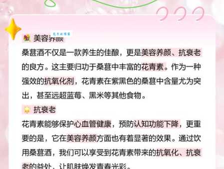 桑葚酒的功效与作用大揭秘：延缓衰老，让你青春永驻