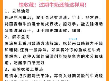 还在扔过期牛奶？这些用途让你惊叹不已