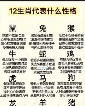 华而不实是什么生肖？十二生肖性格大揭秘