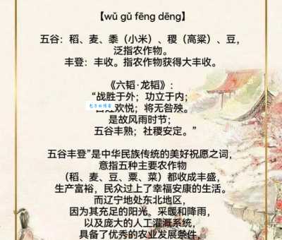 五谷丰登谐音数字是几？揭秘隐藏数字！