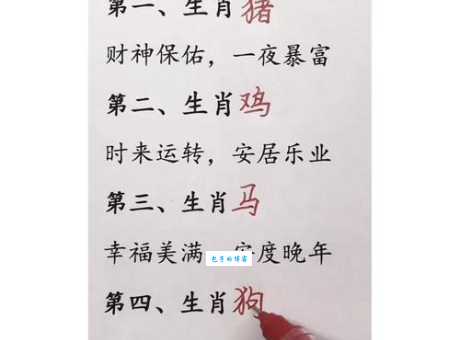 自以为计的生肖是哪个？速来揭晓答案！