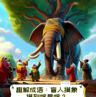 趣味成语谜语：盲人摸象，答案是哪个成语？