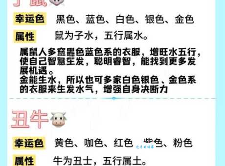 到底哪个生肖最五光十色？趣味解读生肖与色彩的关联