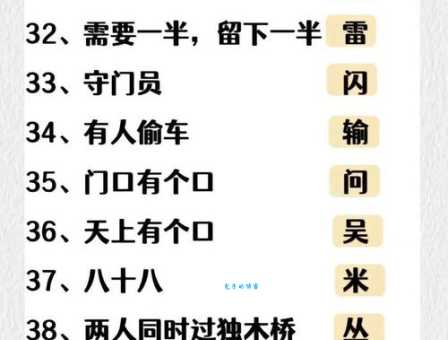 天天打一字是什么字？超简单谜语答案揭晓