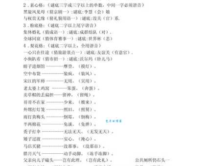 部位相反打一字：简单谜语及详细答案解析