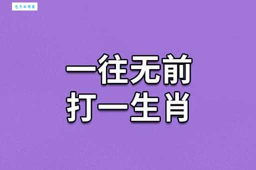 一往无前打一最佳生肖：是龙还是马？