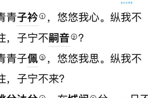 一日不见如三月兮打一字：诗经名句趣味解谜