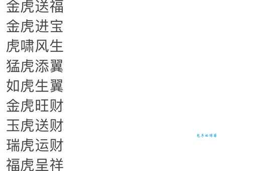 你知道吗？四个虎头竟然能组成这个成语！