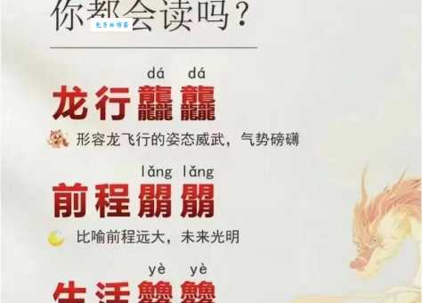 龘字怎么读 三龙繁体字的发音和含义解析
