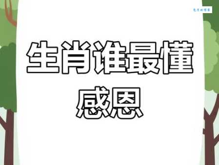 知恩图报是什么生肖 看看你的生肖上榜了吗