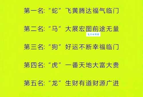 目光远大的生肖排名前三名让人意想不到