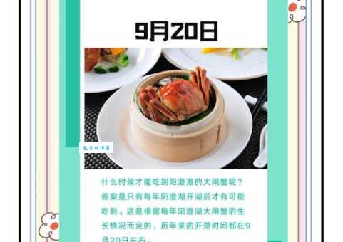 阳澄湖大闸蟹什么时候最肥美 吃蟹黄金期揭秘