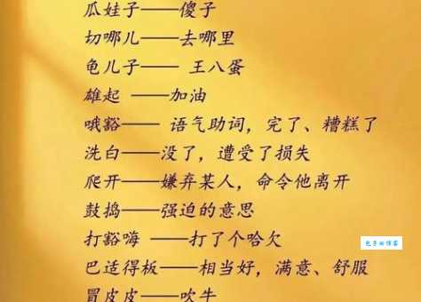 哈麻批是什么意思方言脏话的由来与用法