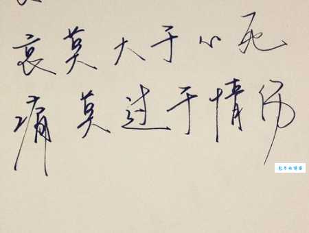 哀莫大于心死的意思简单解释 这种悲哀你有过吗