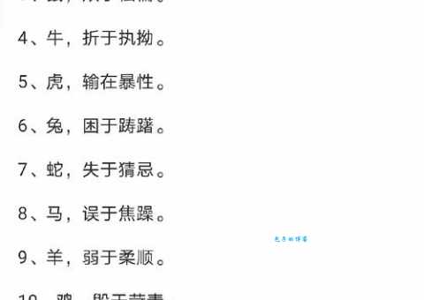 落花流水打一准确生肖快来测测你的生肖知识