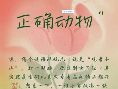 观者如山打一最佳动物谜语答案大公开