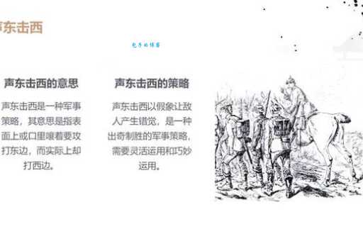 揭秘声东击西的意思 古人智慧你了解多少