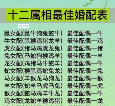 郎情妾意打一准确生肖这个属相最般配