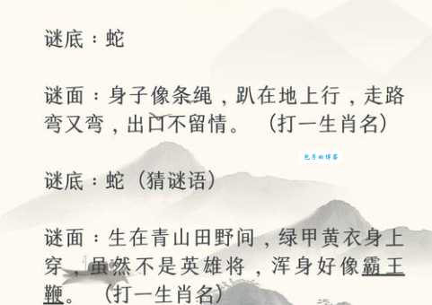 偶影独游打一最佳生肖谜底揭晓原来是它