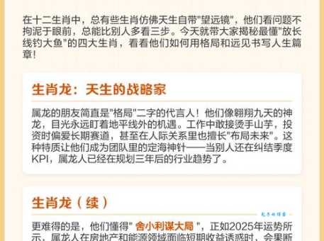 高瞻远瞩代表什么生肖？看看你的生肖上榜没！