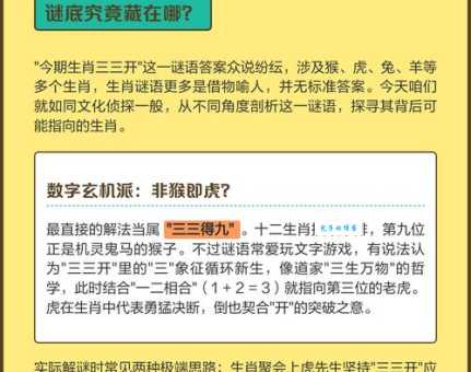 三三上下左右好是什么生肖？看看你的生肖猜对了吗？