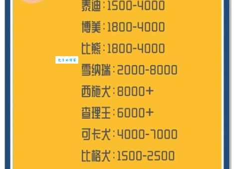 卓越犬舍幼犬多少钱？价格行情早知道！