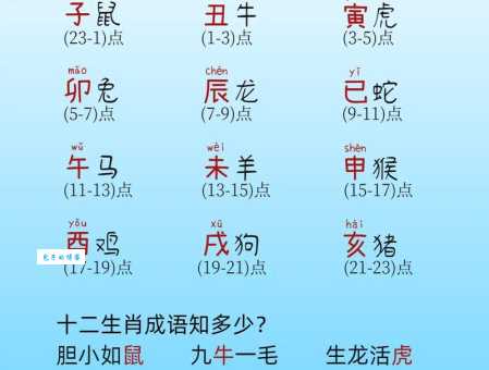 晚上算哪个生肖？生肖时间段详解一看就明白。