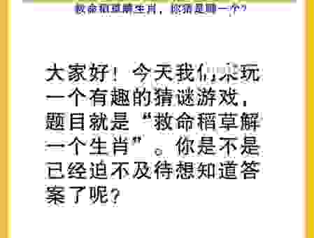 十捉九着打一准确生肖怎么猜？教你快速锁定答案