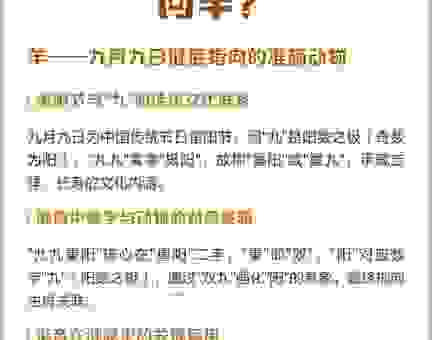 重阳节的动物谜语，猜对这个你就是高手！